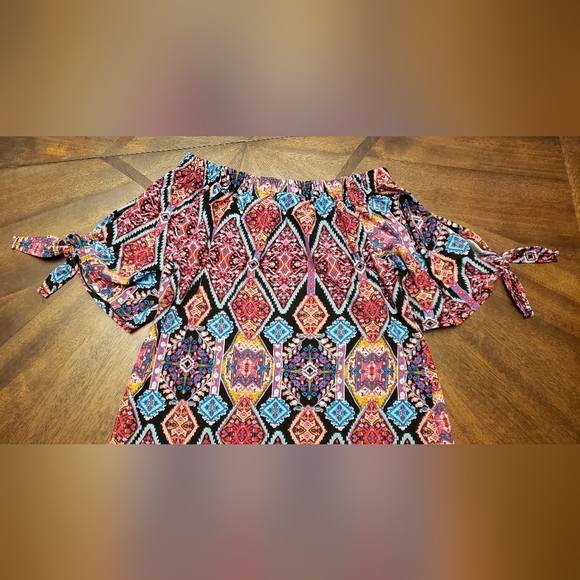 Extremely Me! Colorful Girls Dress Size  14/16 Runs Small (10/12 Fit) Tribal - Picture 6 of 10